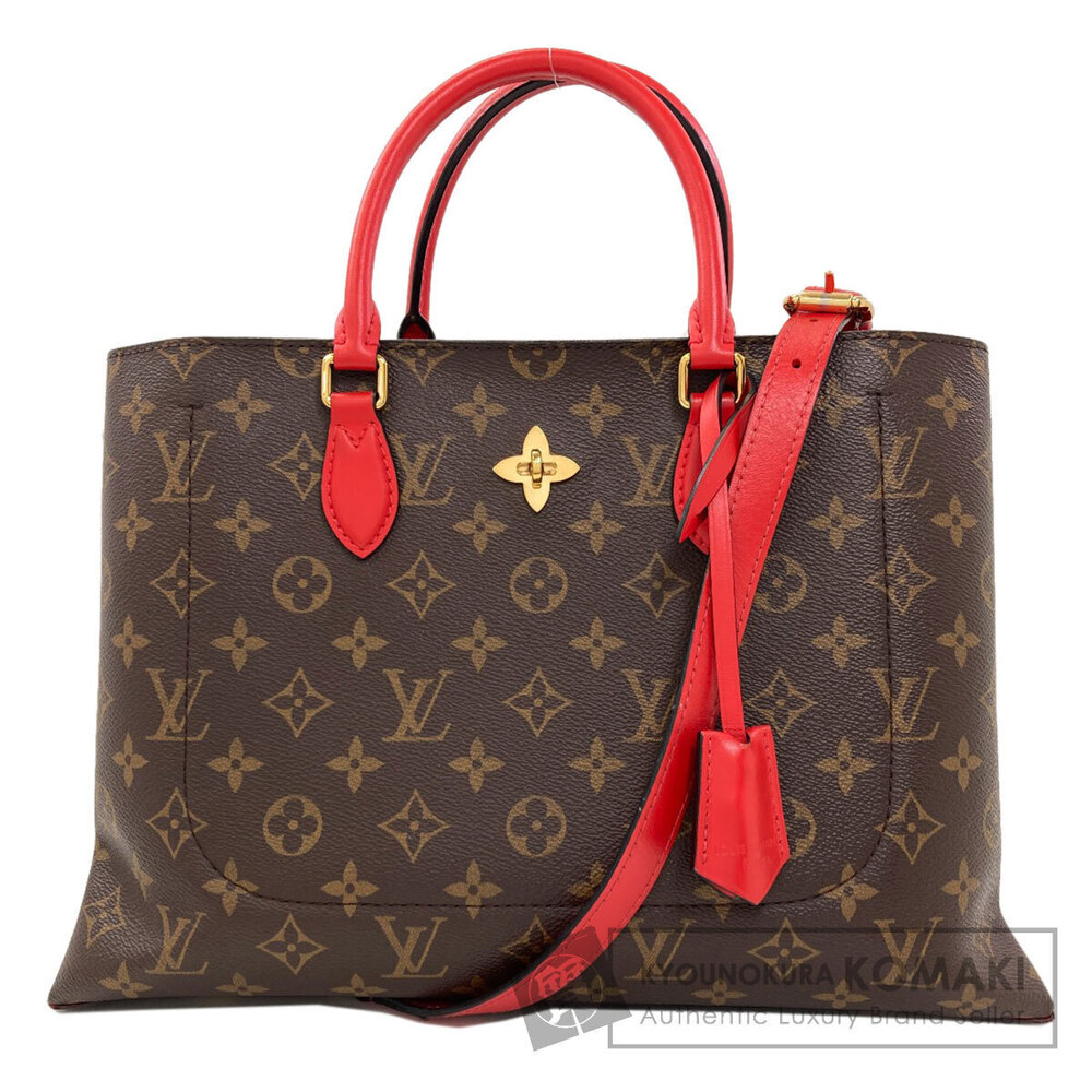 Louis Vuitton Flower Tote Handbag Monogram Canvas